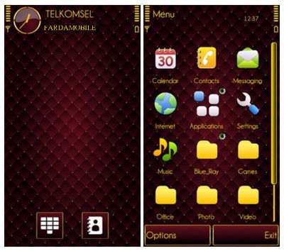 Silky Red s60v5 theme